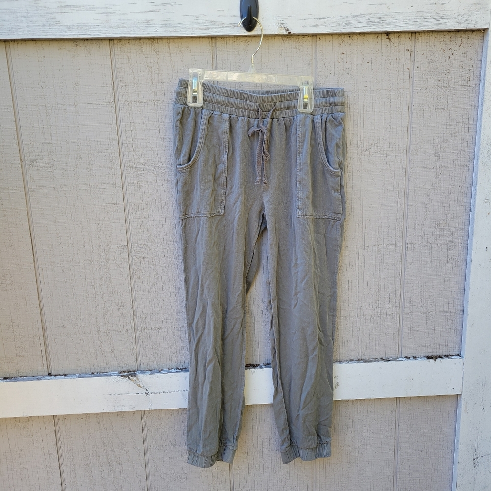 American Eagle Gray Green Pull On Jogger Casual Pocket Pants Small